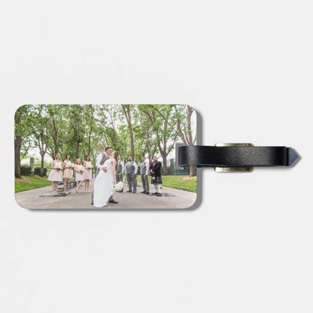 Carol + Christian's Wedding Lugagge Tag (Back Horizontal)