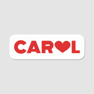 Carol Love Name Tag