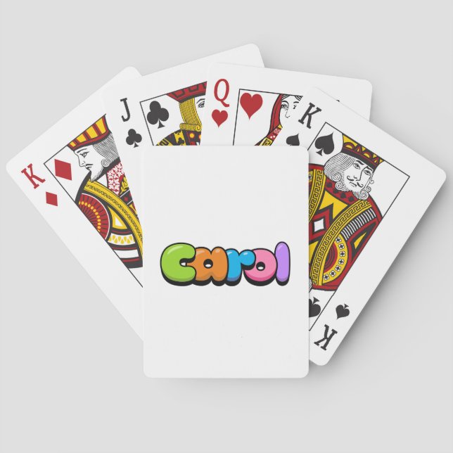 Carol Poker Cards (Back)