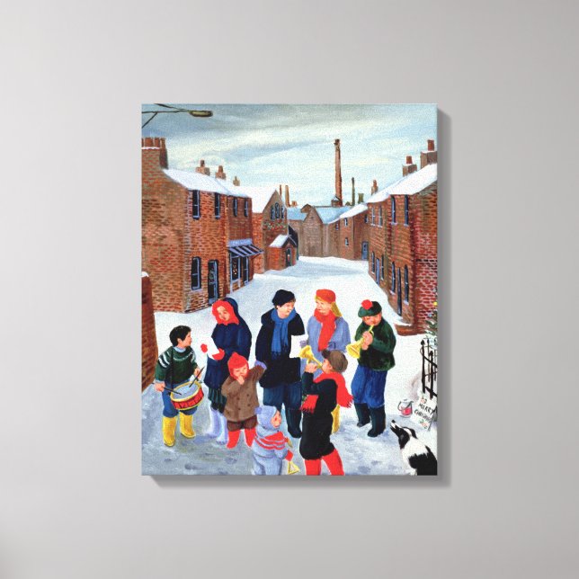 Carol Singers Canvas Print (Front)