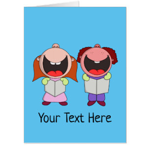Carol Singers Christmas Holiday Card