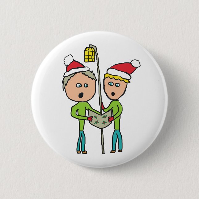 Carol Singing Button (Front)