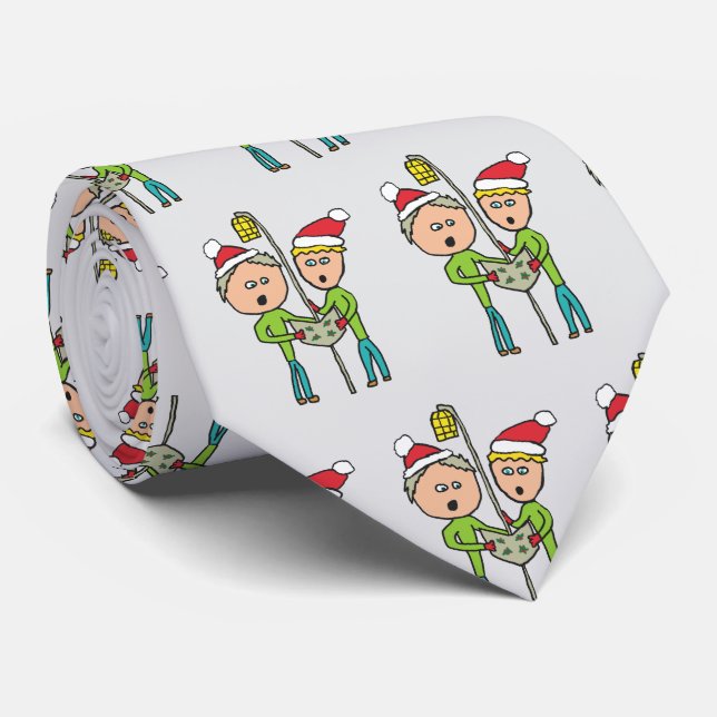 Carol Singing Neck Tie (Rolled)