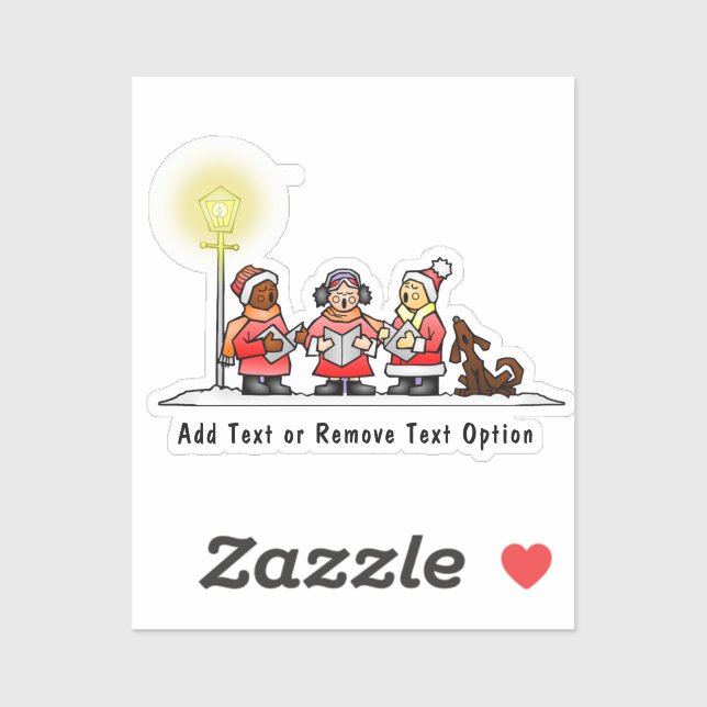 Carolers Christmas Sticker (Sheet)