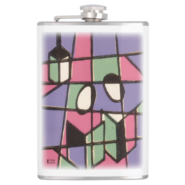 Carolers Hip Flask (Front)