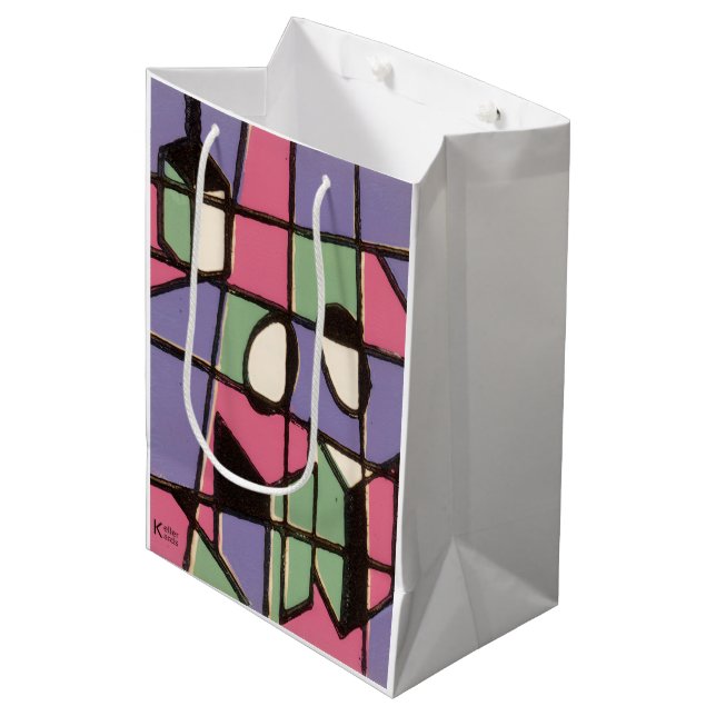 Carolers Medium Gift Bag (Front Angled)
