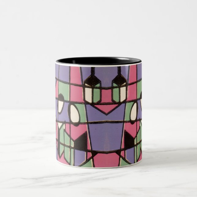 Carolers Two-Tone Coffee Mug (Center)