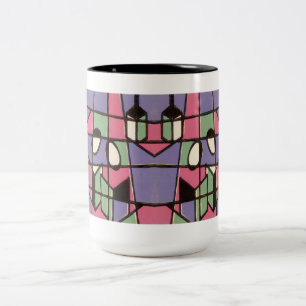 Carolers Two-Tone Coffee Mug