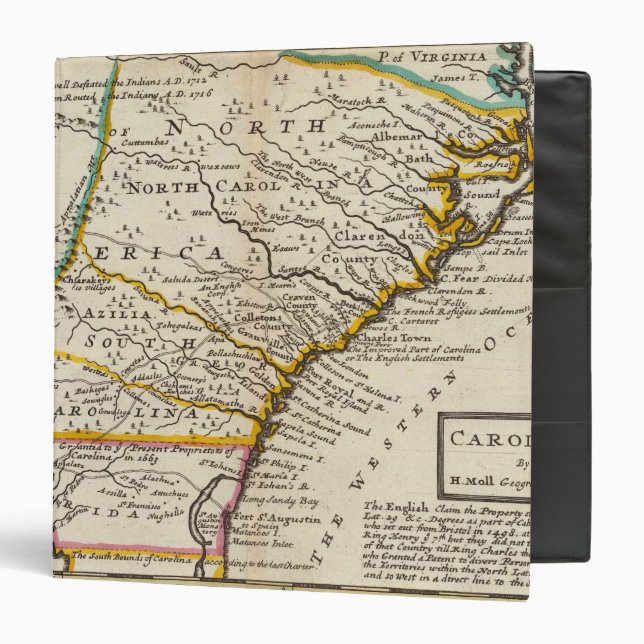 Carolina 3 Ring Binder (Front/Inside)