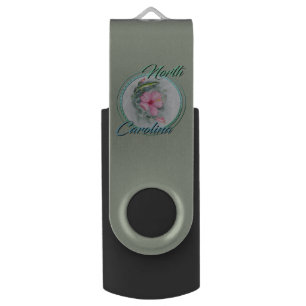 Carolina Anole & Hibiscus Flash Drive