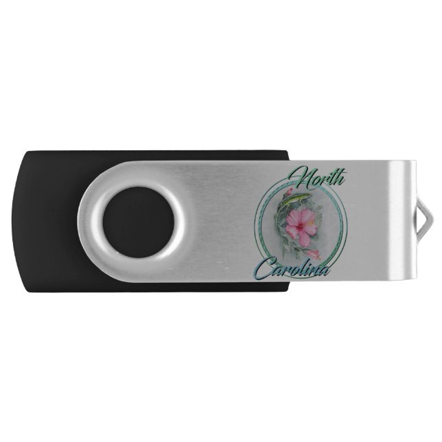 Carolina Anole & Hibiscus Flash Drive (Front)