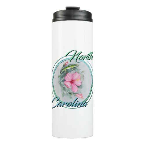 Carolina Anole  Hibiscus Thermal Tumbler