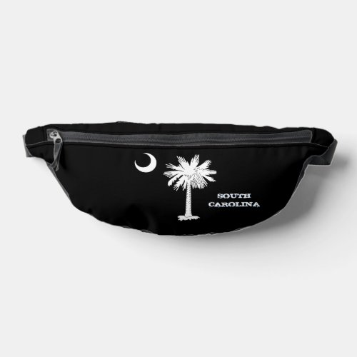 Carolina bag fashion black South Carolina flag Fanny Pack