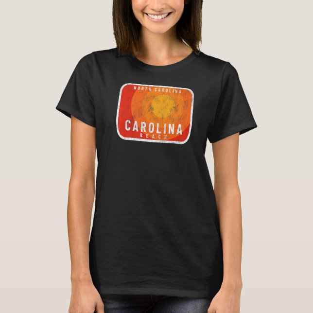 Carolina Beach NC Summertime Vacationing Hot Sunsh T-Shirt (Front)