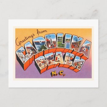 Carolina Beach North Carolina Nc Vintage Postcard- Postcard by AmericanTravelogue at Zazzle