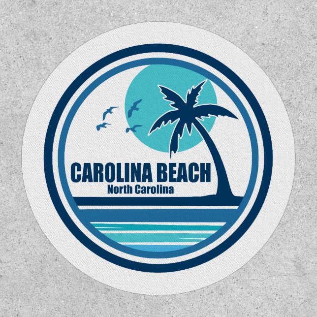 Carolina Beach North Carolina Palm Tree Birds Patch (Front)