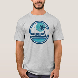 Carolina Beach North Carolina Palm Tree Birds T-Shirt