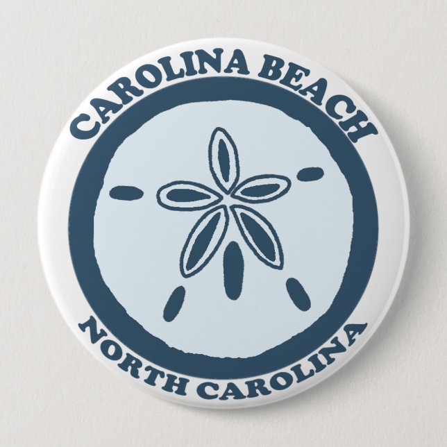 Carolina Beach. Pinback Button (Front)