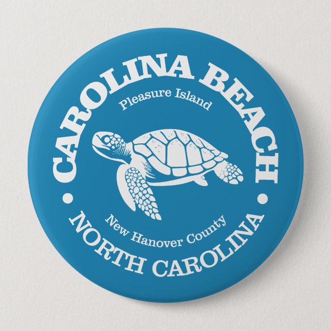 Carolina Beach (sea turtle) Button (Front)