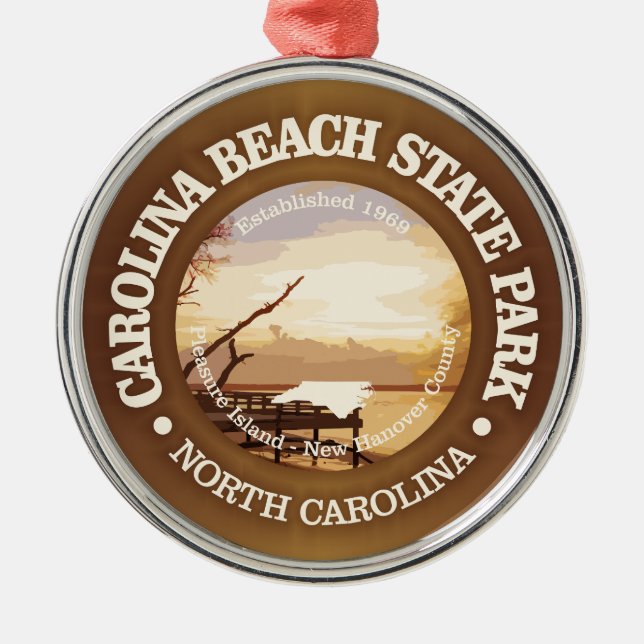 Carolina Beach SP Metal Ornament (Front)