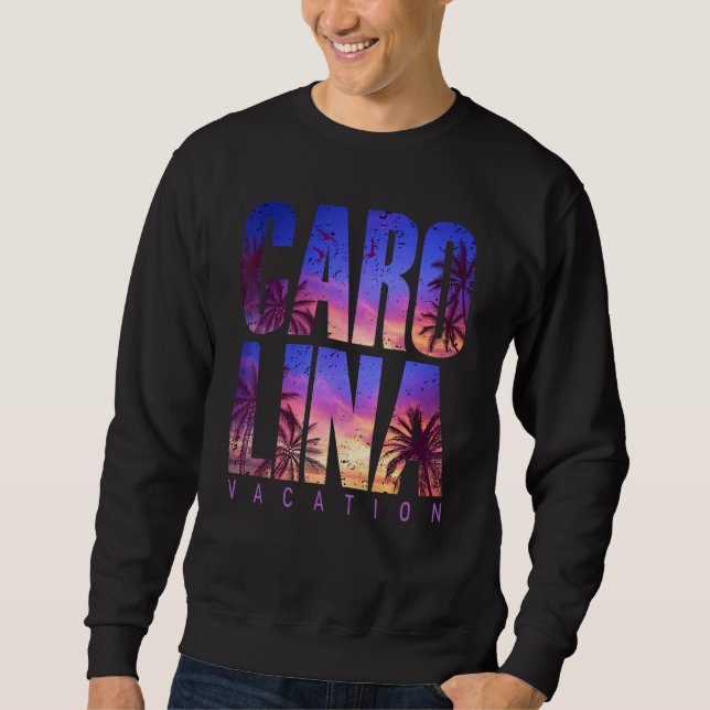 Carolina Beach Summer Vacation Matching Family Gro Sweatshirt (Front)