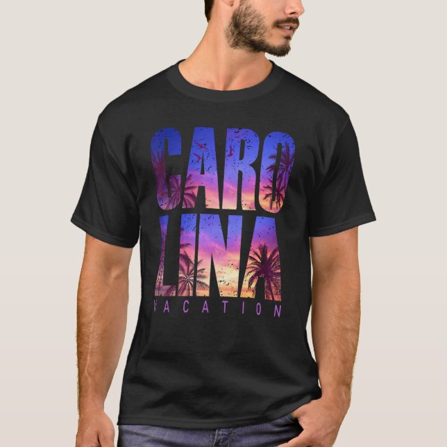 Carolina Beach Summer Vacation Matching Family Gro T-Shirt (Front)