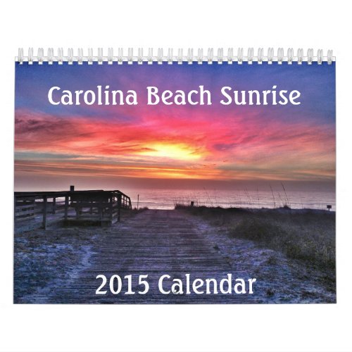 Carolina Beach Sunrise Calendar