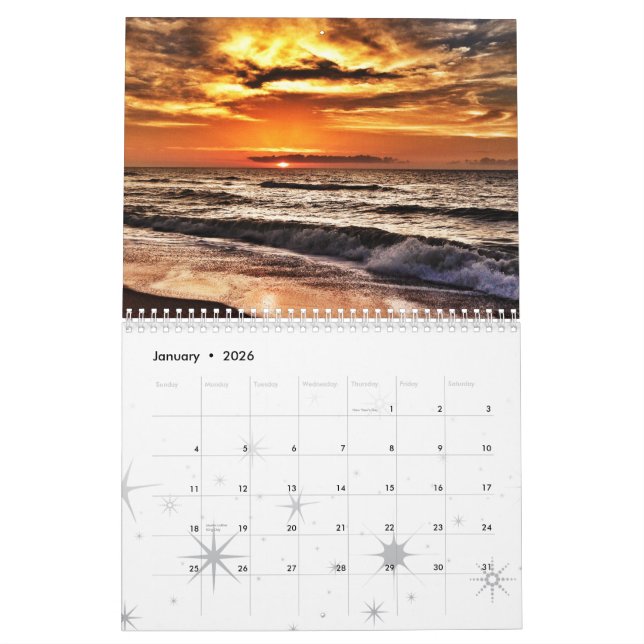Carolina Beach Sunrise Calendar (Jan 2026)