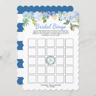 Carolina Bloom Bridal Shower Bingo Game Invitation