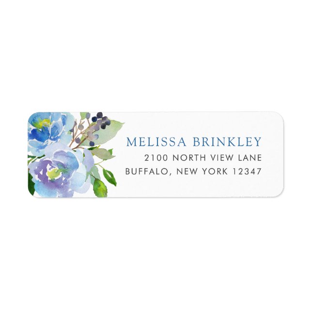 Carolina Bloom | Floral Address Label (Front)