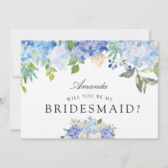 Carolina Bloom | Will you be my Bridesmaid? Invitation (Front)