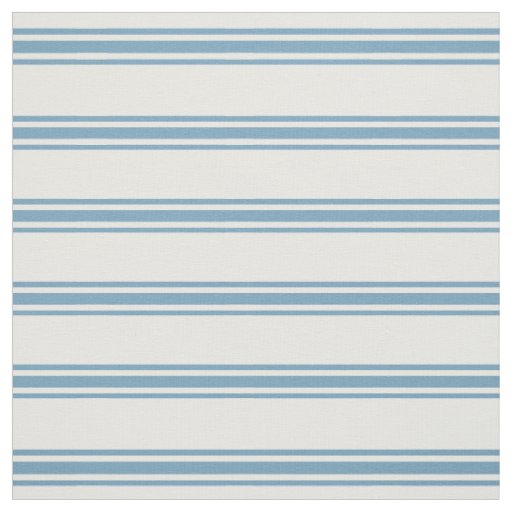 Carolina Blue and White Ticking Stripes Fabric