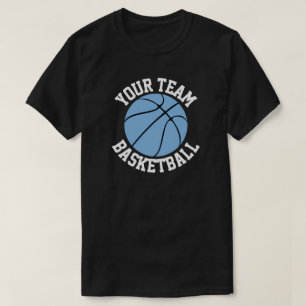 Carolina Blue Basketball Team, Player & Number T-Shirt