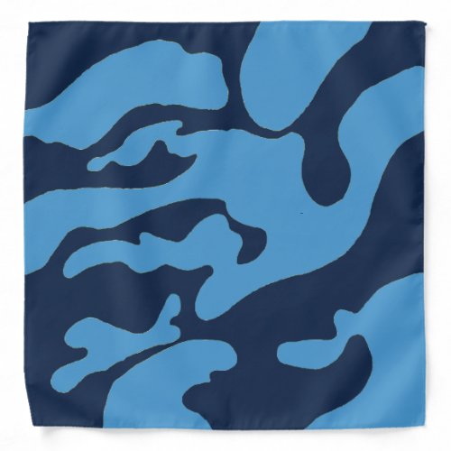 Carolina Blue Camouflage Bandana