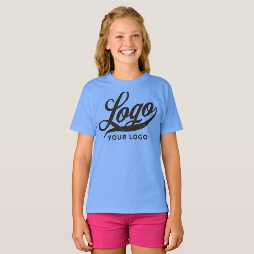 Carolina Blue Company Logo Swag Business Kids Girl T_Shirt