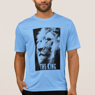 Carolina Blue King Mens Sport-Tek Competitor Lion T-Shirt