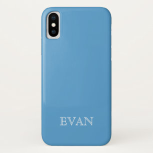 CAROLINA BLUE Solid Background iPhone X Case