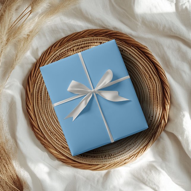 Carolina Blue Solid Color | Classic | Elegant Wrapping Paper (Creator Uploaded)