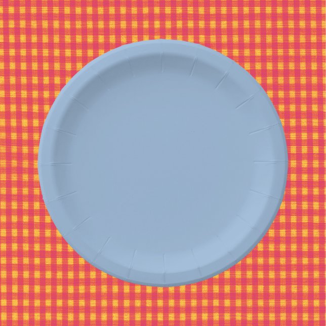 Carolina Blue Solid Color Paper Plates (Creator Uploaded)