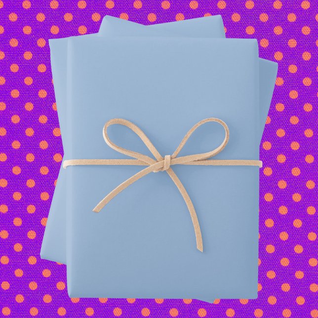 Carolina Blue Solid Color Wrapping Paper Sheets (Creator Uploaded)