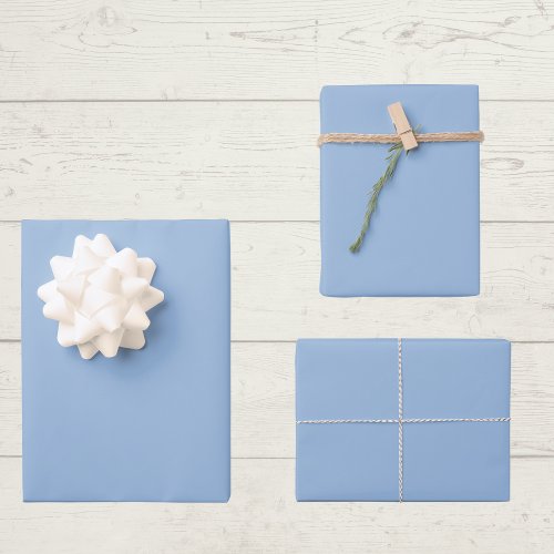 Carolina Blue Solid Color Wrapping Paper Sheets