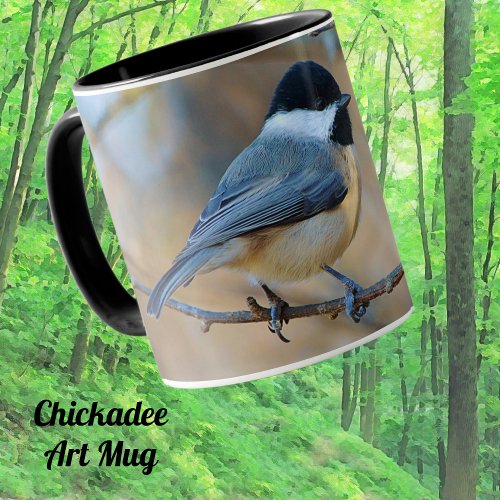 Carolina Chickadee Wild Bird Art Mug Cup