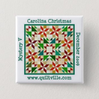 Carolina Christmas Pin by ForestJane at Zazzle