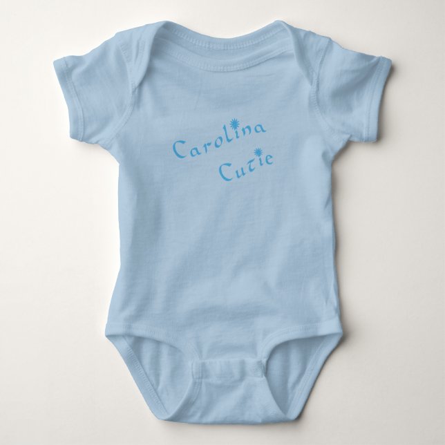 Carolina Cutie Infant Baby Bodysuit (Front)