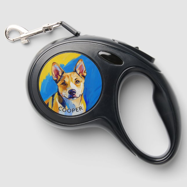 Carolina Dingo Dog Retractable Pet Leash (Front)