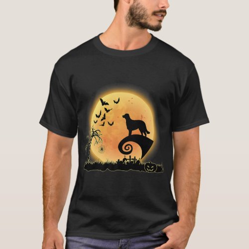 Carolina Dog And Moon Funny Scary Halloween Costum T_Shirt