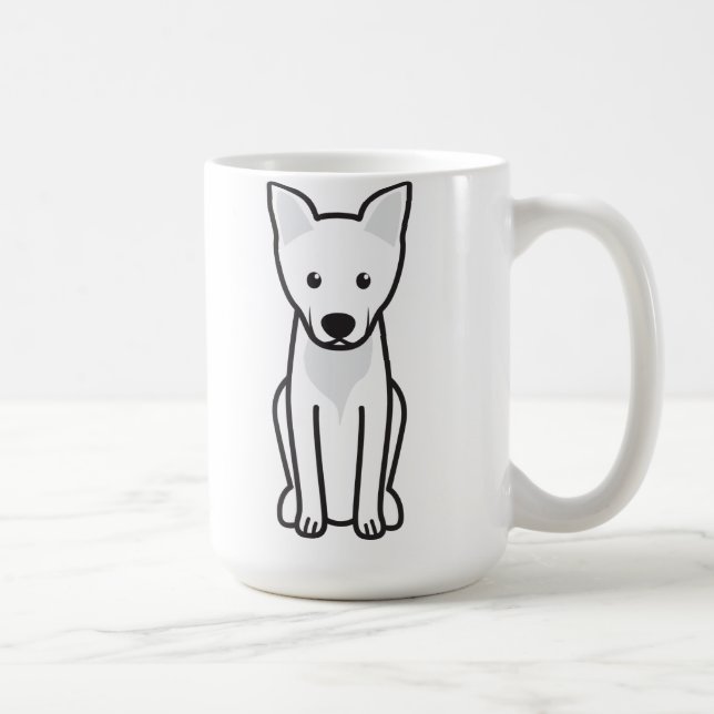 Carolina Dog Cartoon Coffee Mug (Right)