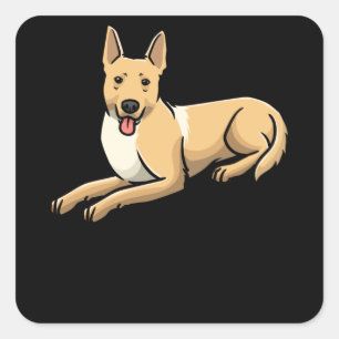 Carolina Dog Dog Square Sticker
