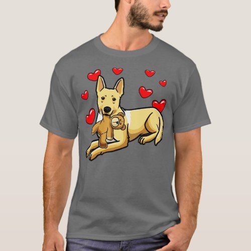 Carolina Dog Dog With Stuffed Animal  T_Shirt