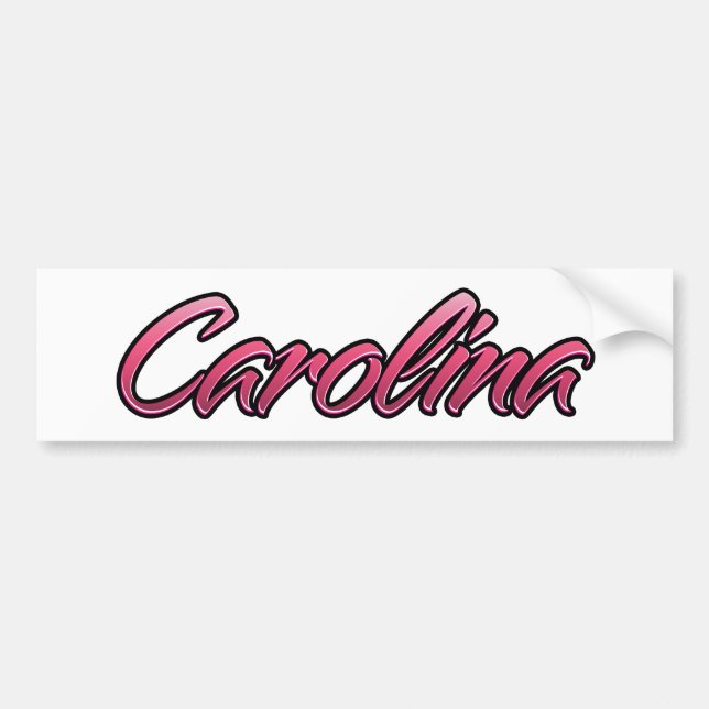 Carolina faded pink Aufkleber Sticker (Front)